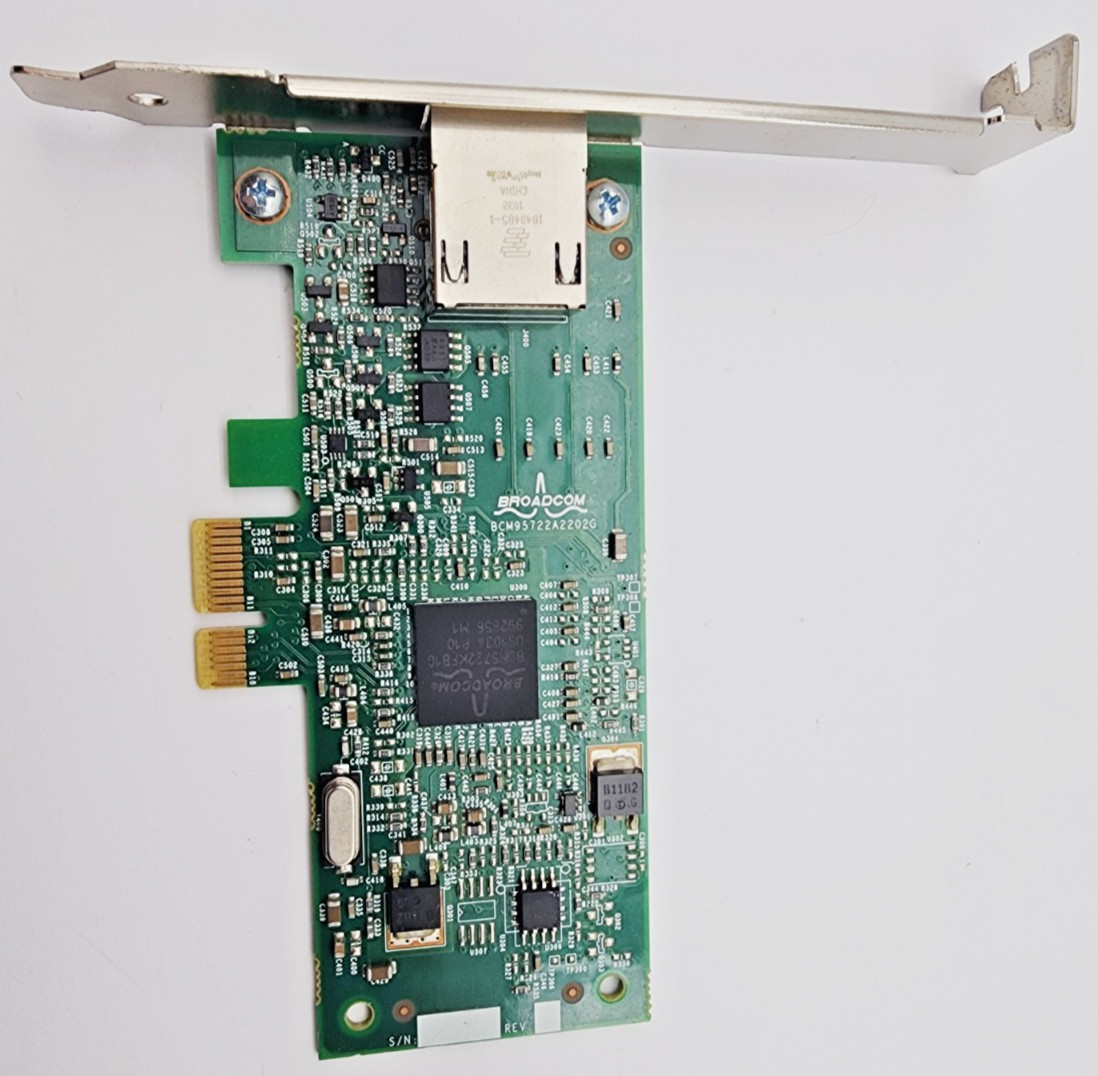 Dell BCM95722A2202G Single Port Gigabit PCI-e Network Interface Card