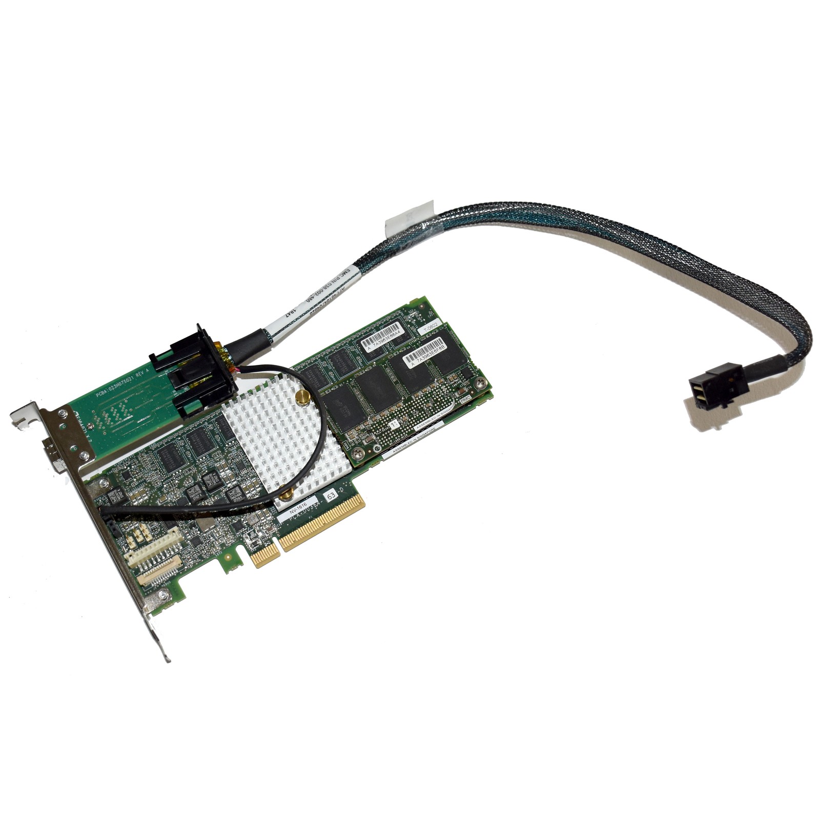 EMC PCA-00364 NVRAM 16GB DDR Mini-SAS HD PCIe 3.0 x8 Accelerator Card NV-1616