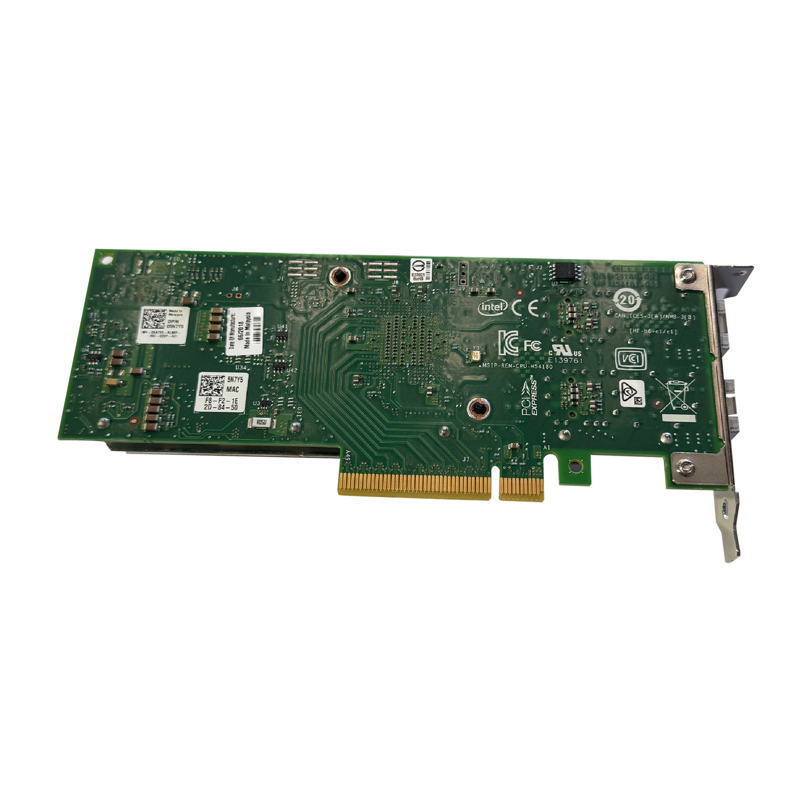 Intel OEM X710-DA2 Dual Port 10GB SFP+ PCIe 3.0 x8 Network Card Both Brackets
