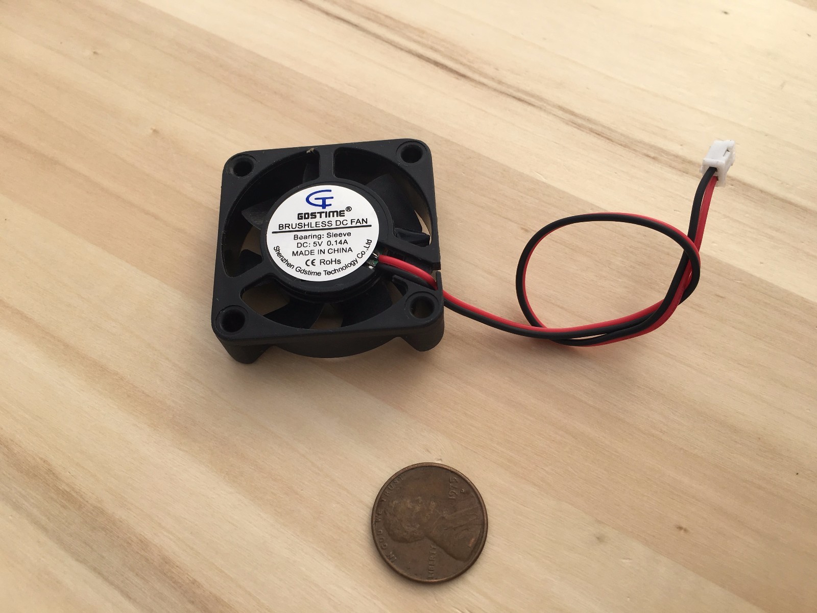 4 Pieces 5v 4010s Gdstime Computer 2pin 40x40x10mm DC Cooling Fan brushless C37