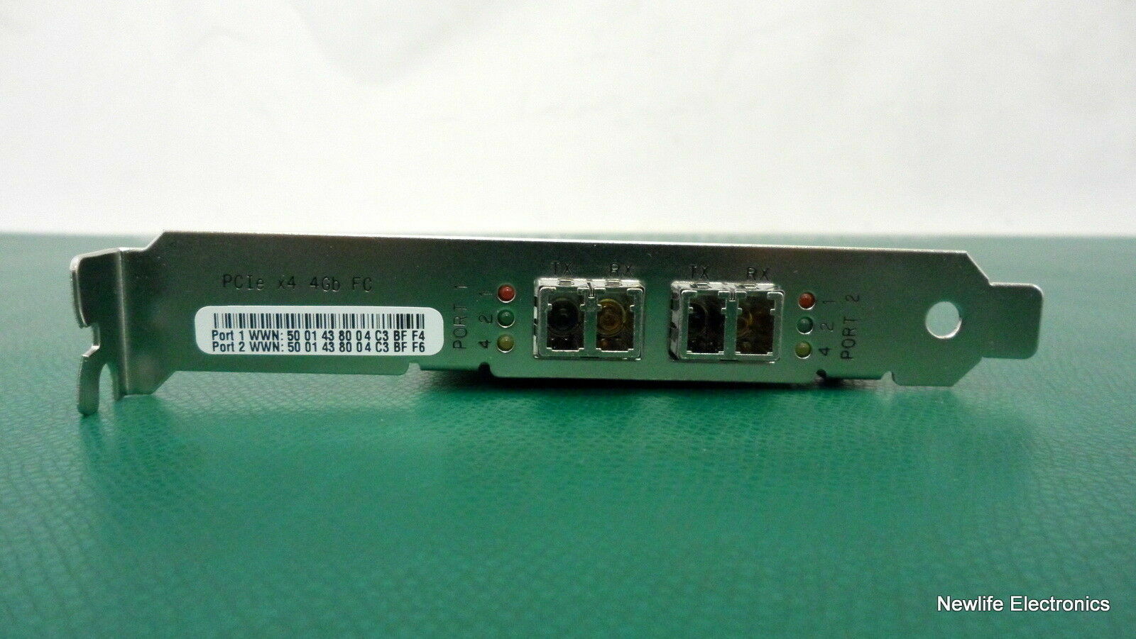 HP 407621-001 Qlogic PCIe x4 2-port 4Gb Optical LC Host Bus Adapter AE312-60001