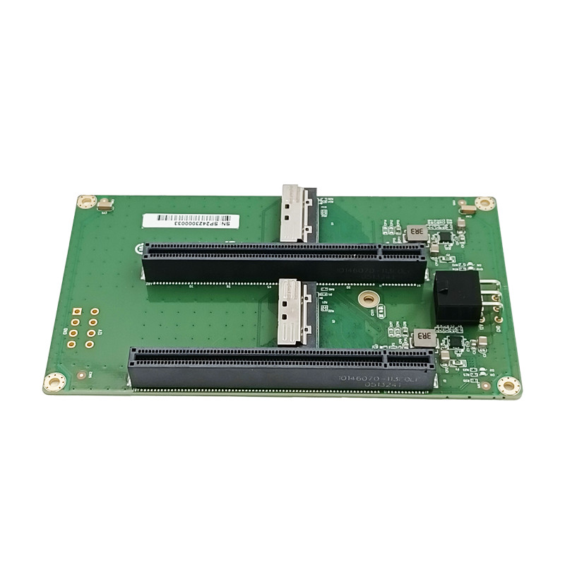 Dual MCIO 8I to 2* PCIe5.0 x16 slot riser card with ATX 2*3 pin GPU Power Connec