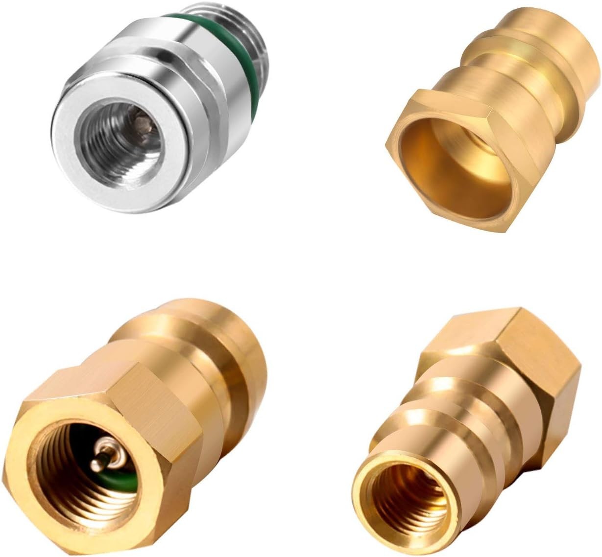 4 Pieces VA-LH11 A/C Pro R-12 to R-134a Retrofit Conversion Adapter Fitting C…