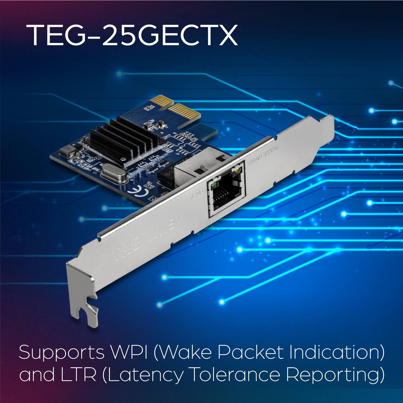 TRENDnet TEG-25GECTX 2.5GBASE-T PCIe Network Adapter