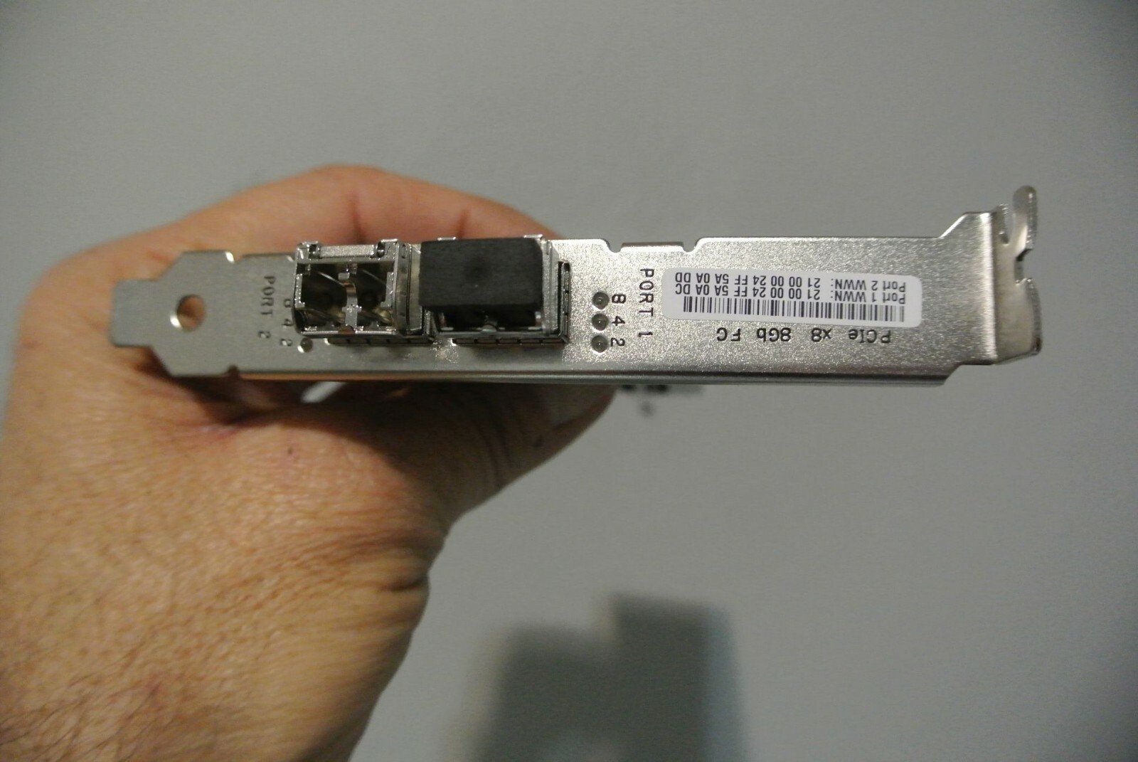 QLogic QLE2562 8GB Dual Port Fiber Channel FC PX2810403-01 w/ (2) SFP