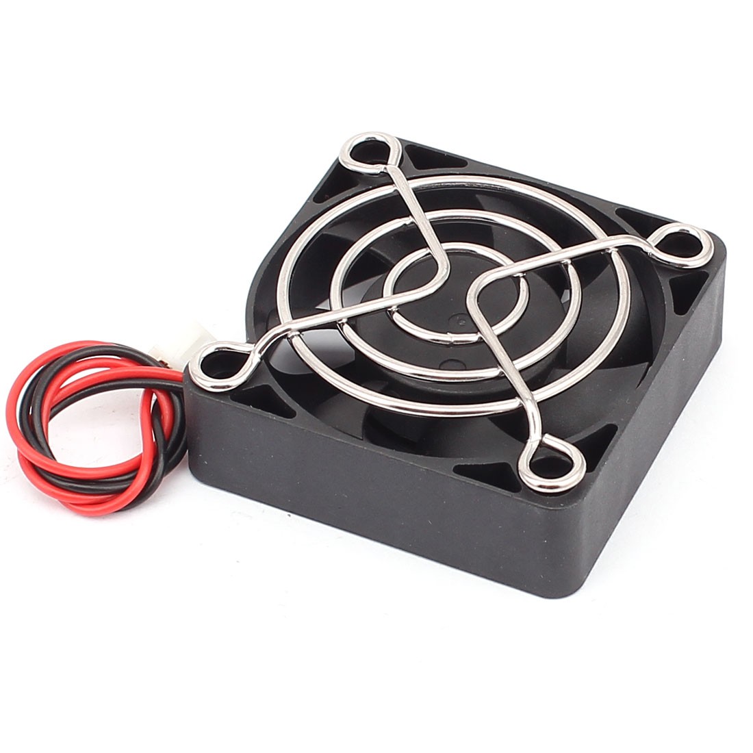 DC 24V 50mmx50mmx15mm 7 Vanes Cooling Cooler Fan w Metal Finger Guard