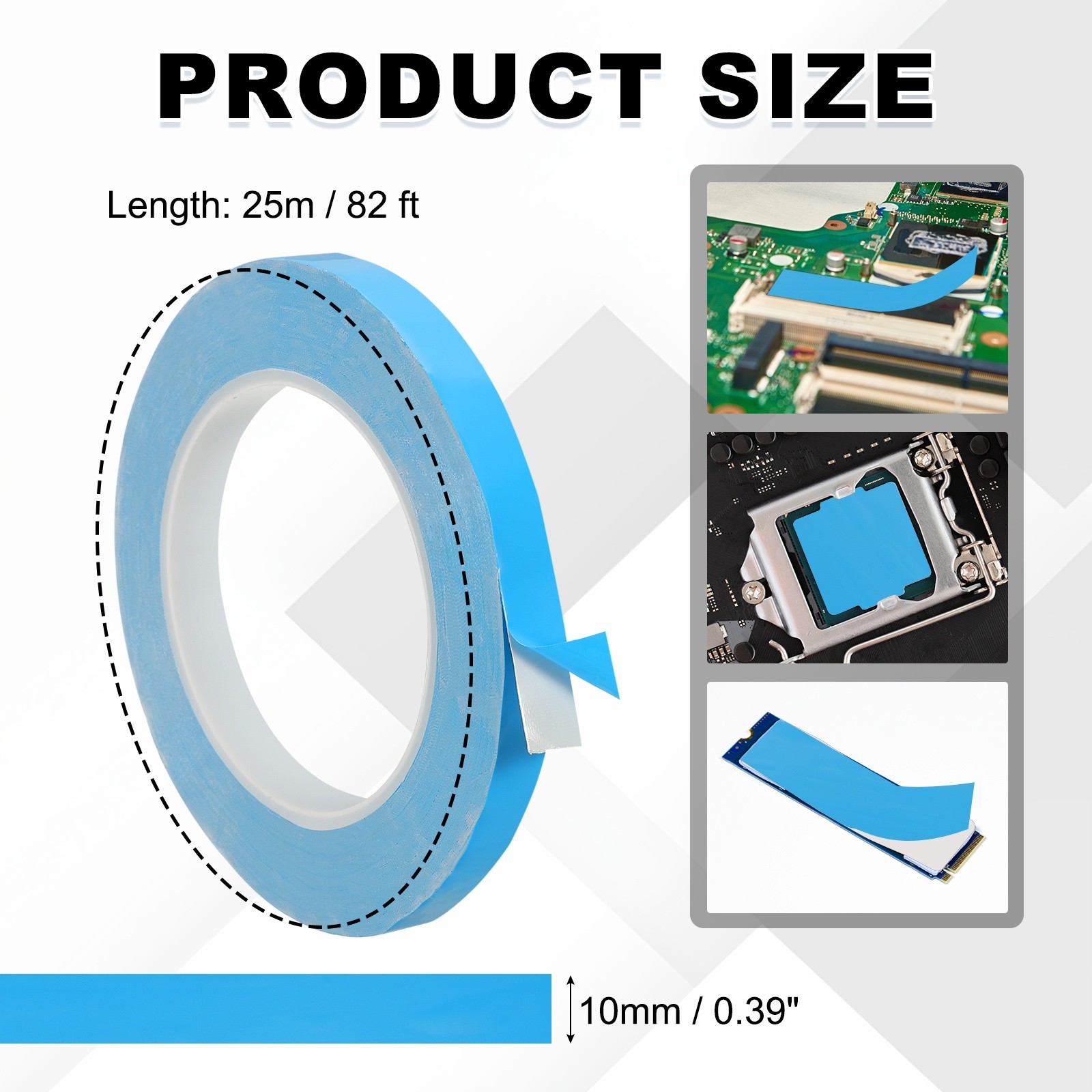 25mx10mmx0.2mm Thermal Adhesive Tape Double Side Adhesive Thermal Tape