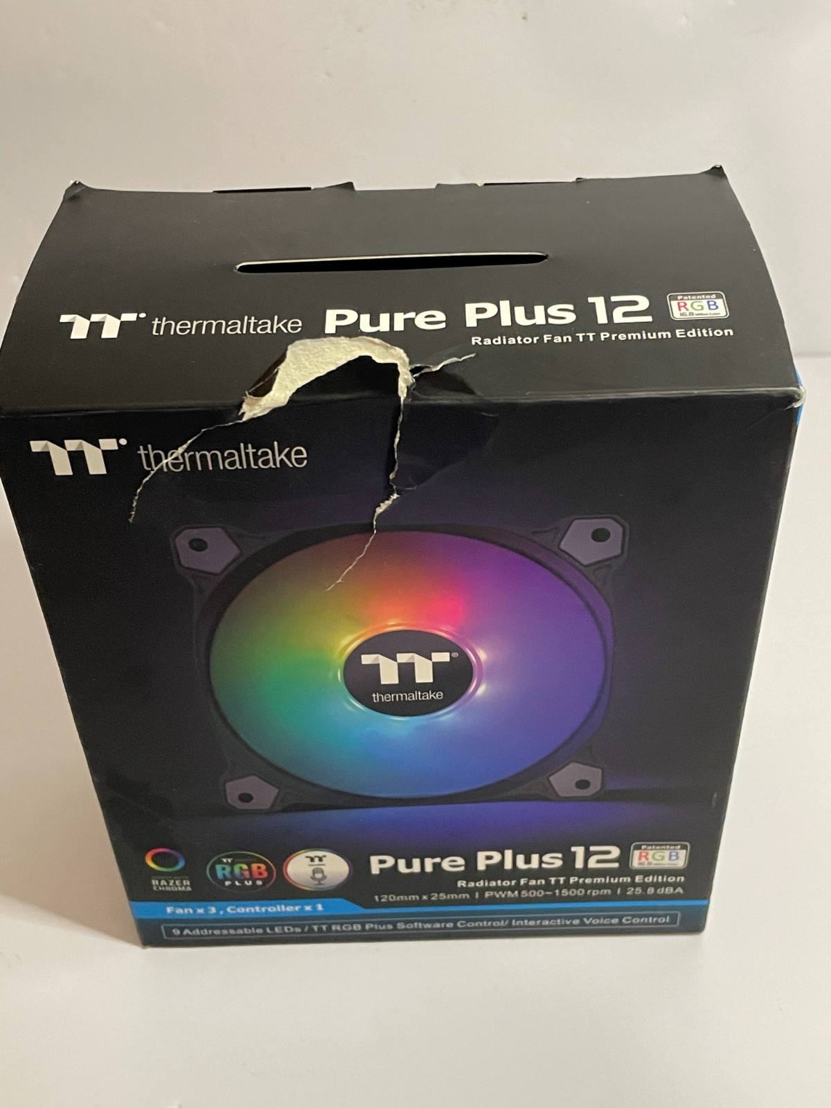 Thermaltake Pure Plus 12 RGB TT Premium Edition with controller, 3 Fans