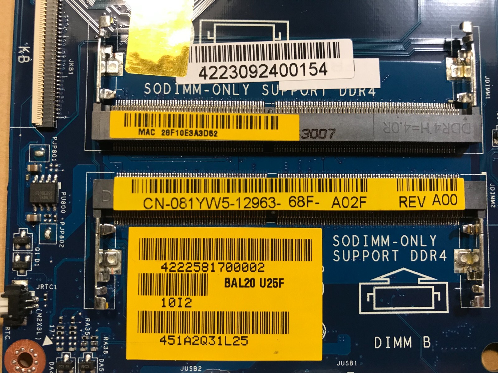 NEW Dell Inspiron 15 5567 17 5767 Intel i7-7500u 2.7G Motherboard LA-D802P 81YW5