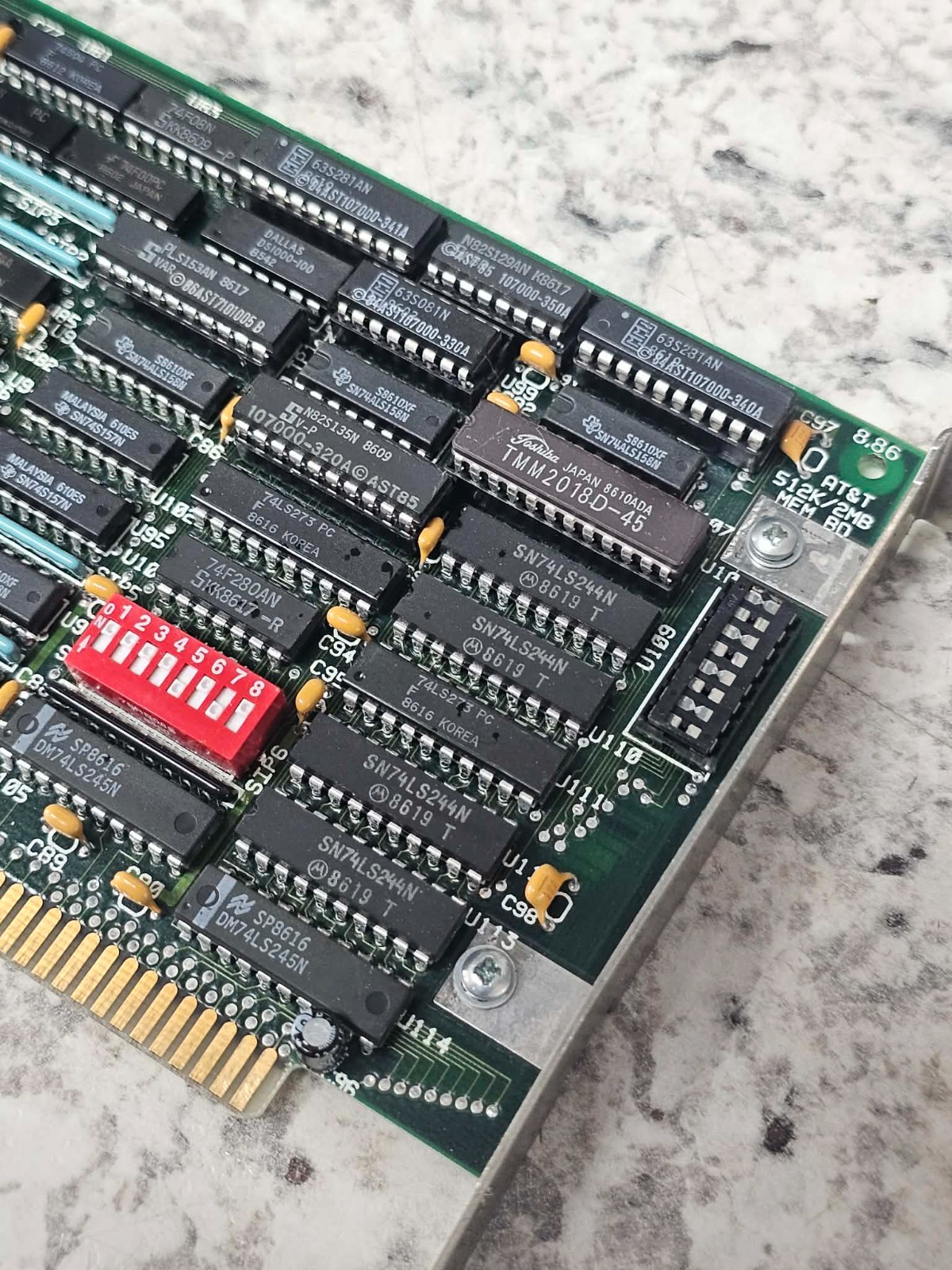 Vintage Retro Rare AT&T 512K / 2MB Memory/Ram Board Expansion Card PC6300 Plus