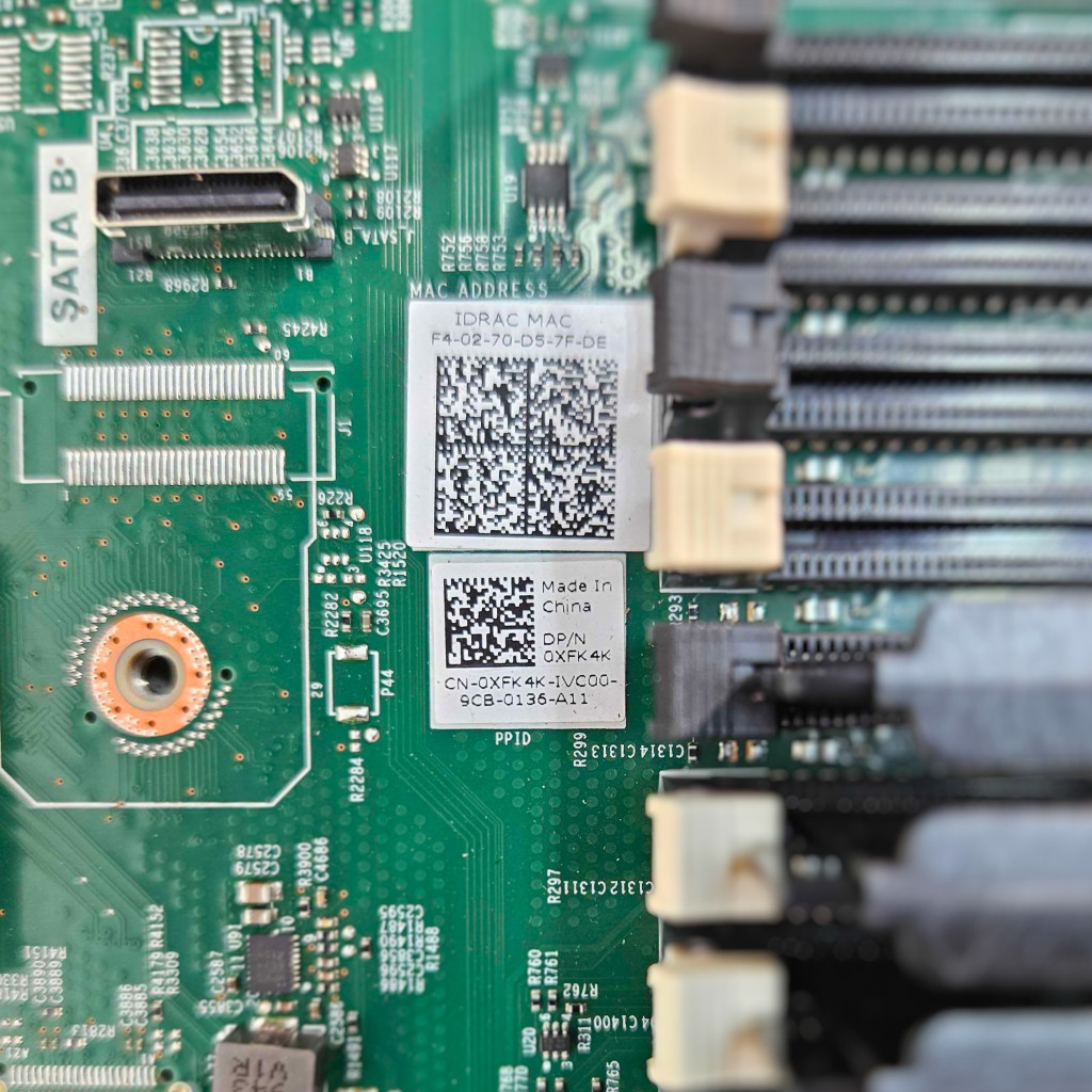 Dell Dual FCLGA3647 DDR4 For Dell PowerEdge R640 Server Motherboard 0XFK4K XFK4K
