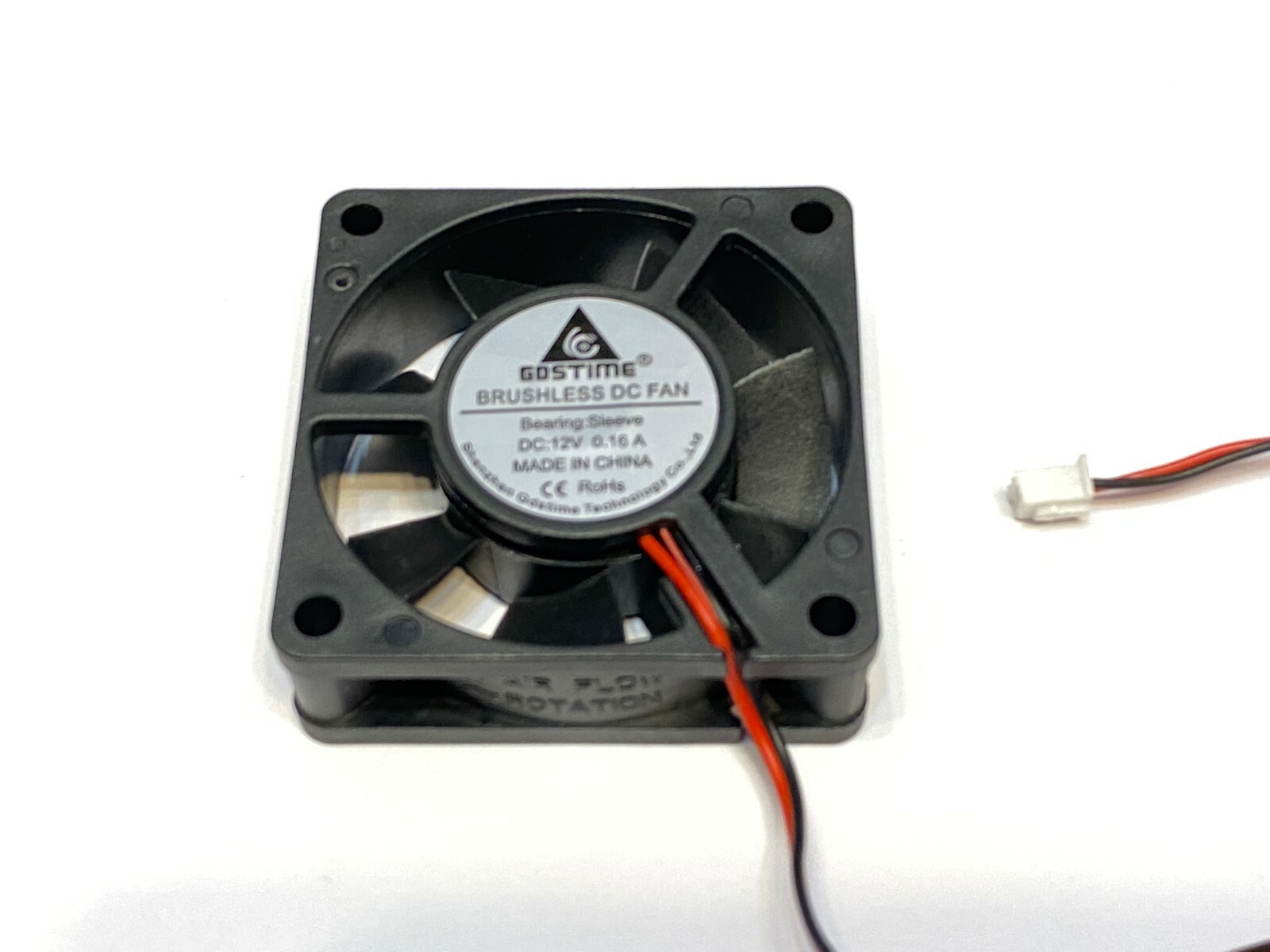 4 Pieces Gdstime DC 12V 2Pin 6020 60x60x20mm 60mm PC 6cm Case Cooling Fan A44