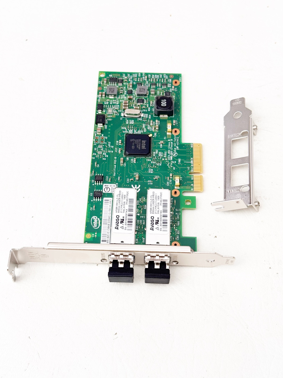 Original Intel I350-F2 Ethernet Server Adapter w/Bradyid