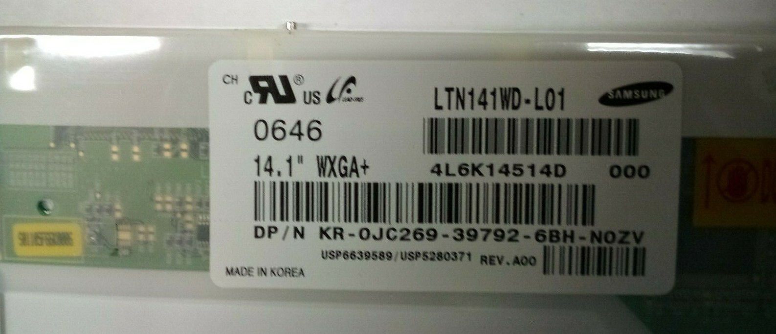 Samsung 14.1″ 1440×900 WXGA+ 30pin Laptop Matte LCD Display Screen LTN141WD-L01