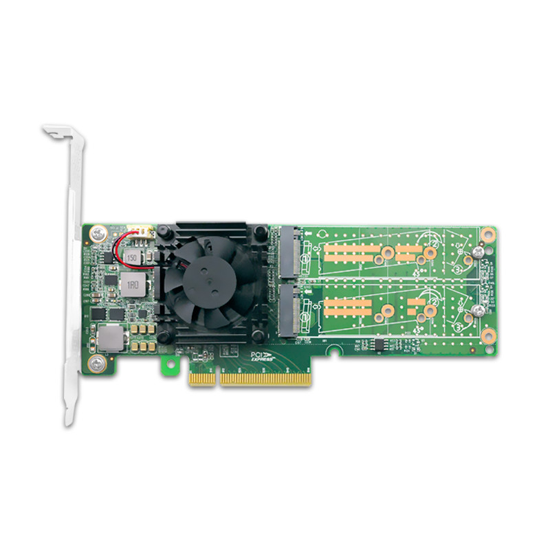 PCI Express x 8 to 4port M.2 NVMe SSD Switch Adapter 2280mm
