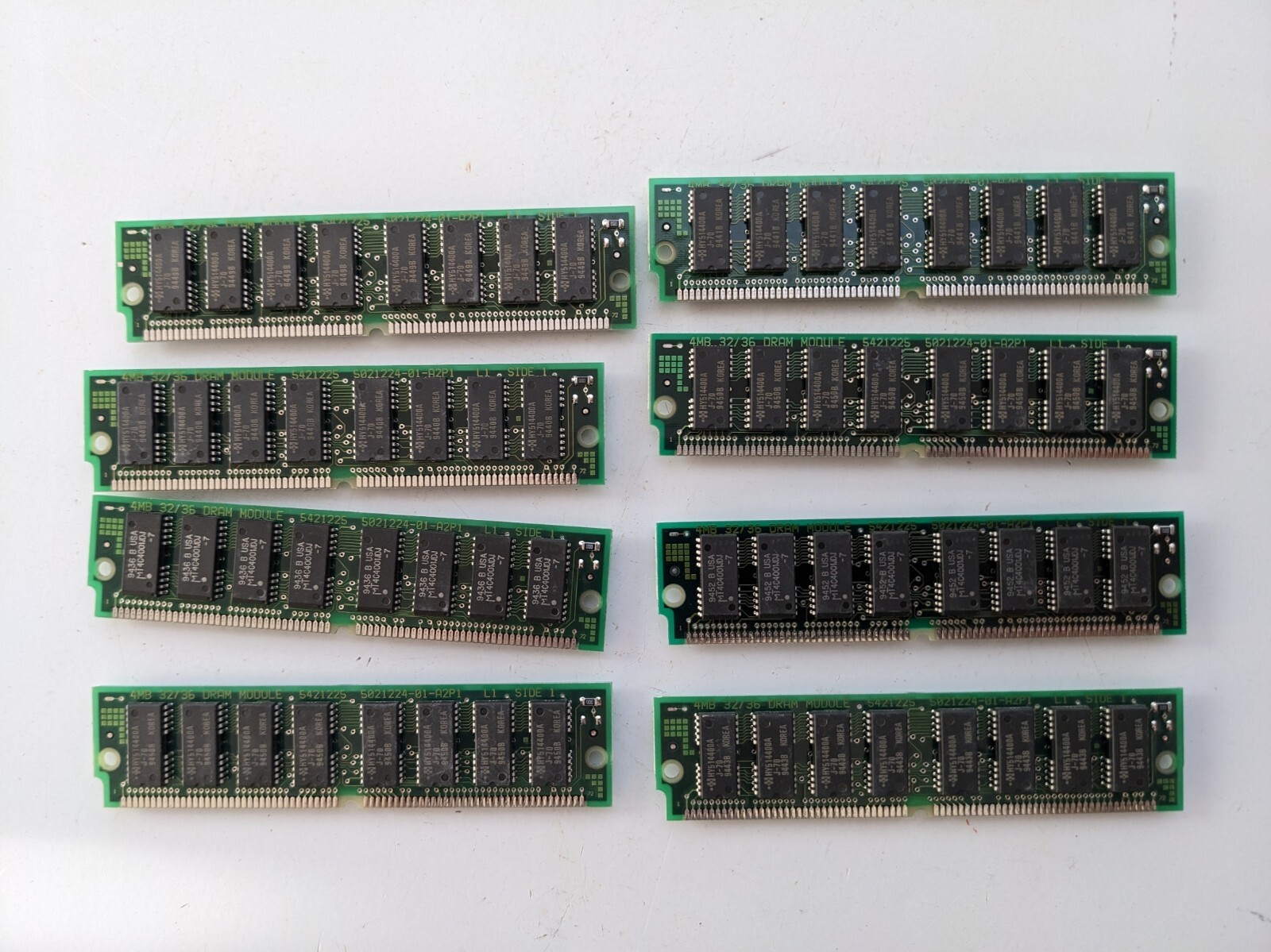 8 pieces of 4MB 72-Pin SIMM 70ns BRAND NEW NOS DEC Digital brand