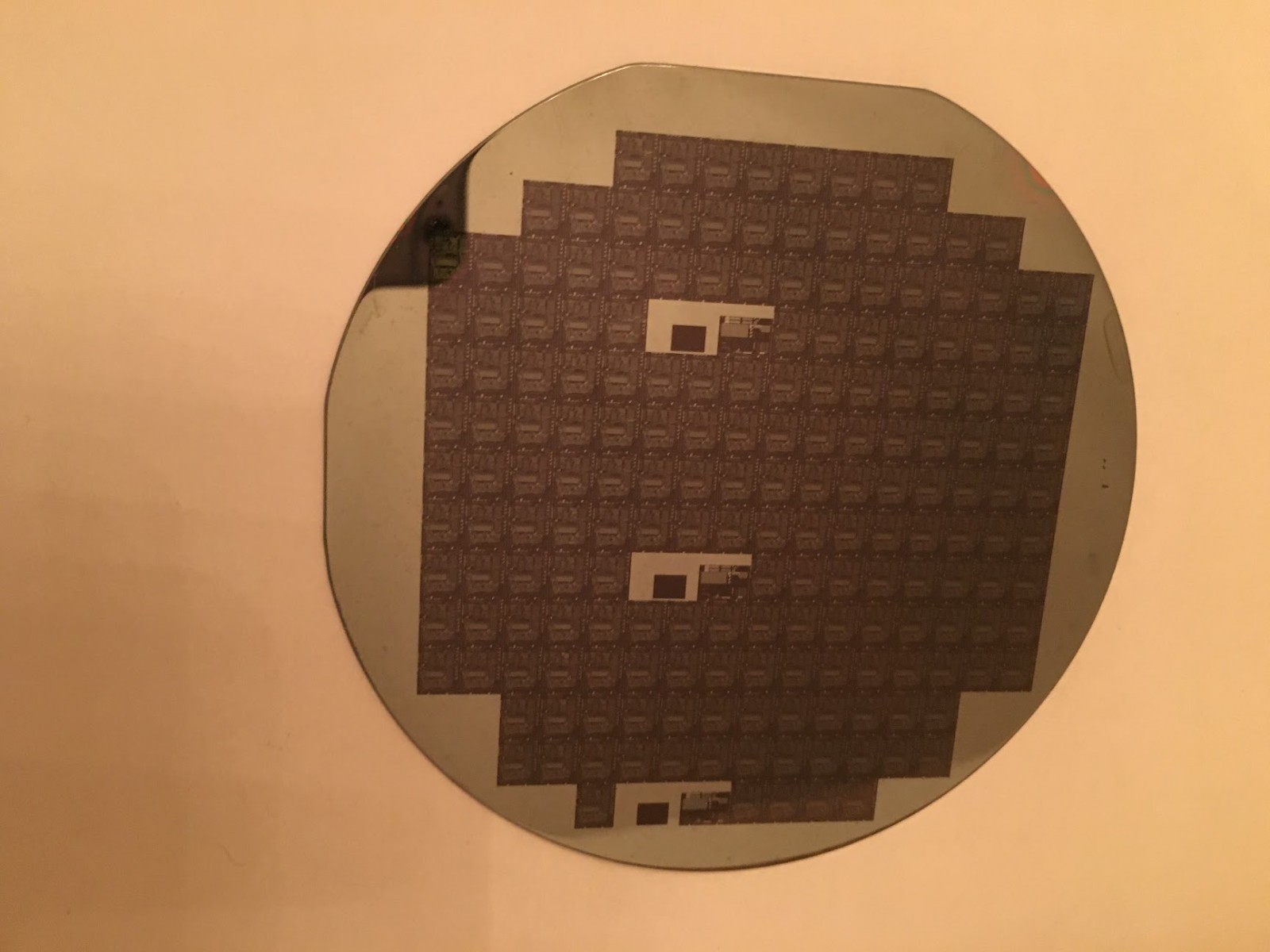 4″ Unknown Silicon Wafer 1980s Extremely Rare Vintage CPU Chip