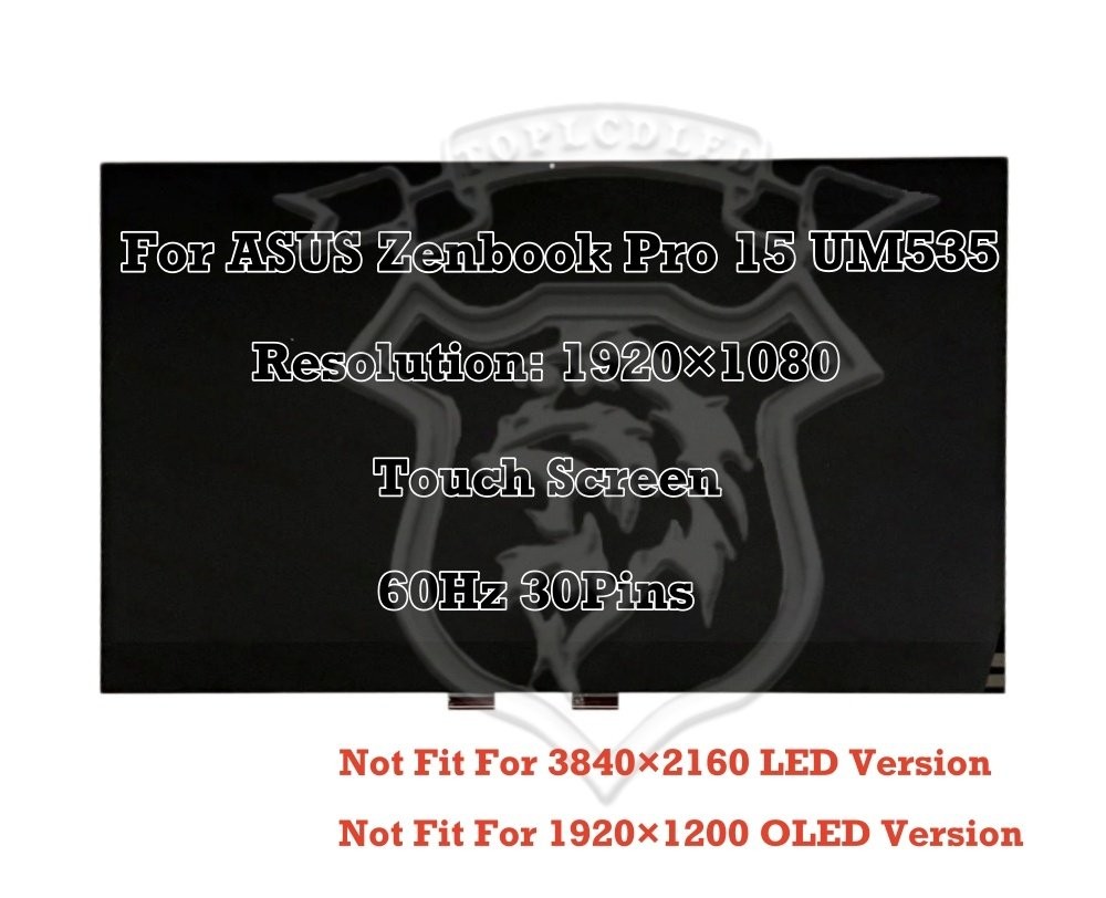 15.6″LED/OLED LCD Touch Screen Assembly Display ASUS Zenbook Pro15 UM535QA-KY249
