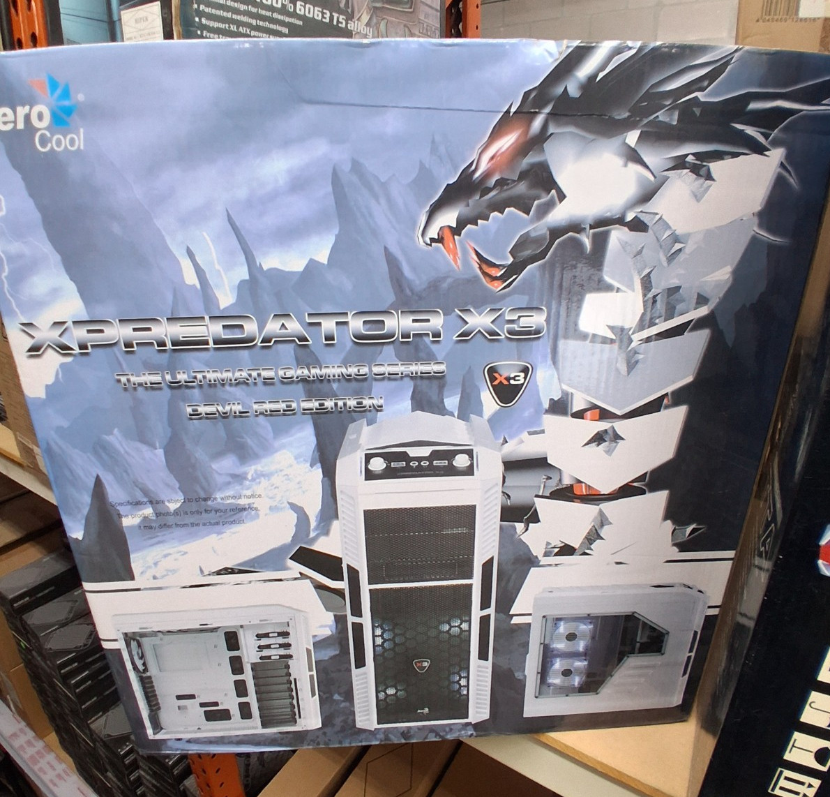 AeroCool Xpredator-X3 White Edition White 0.7/0.6 SPCC Steel ATX Mid Tower
