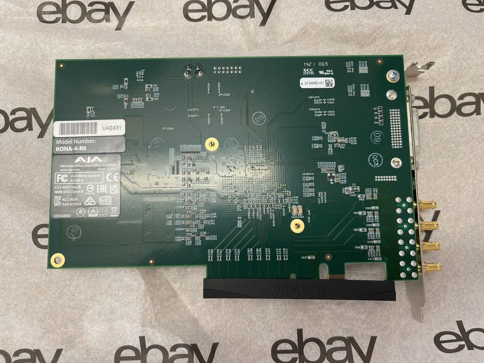 AJA KONA 4 4K SD/HD/FHD/UHD SDI HDMI PCIe x8 Capture I/O Card