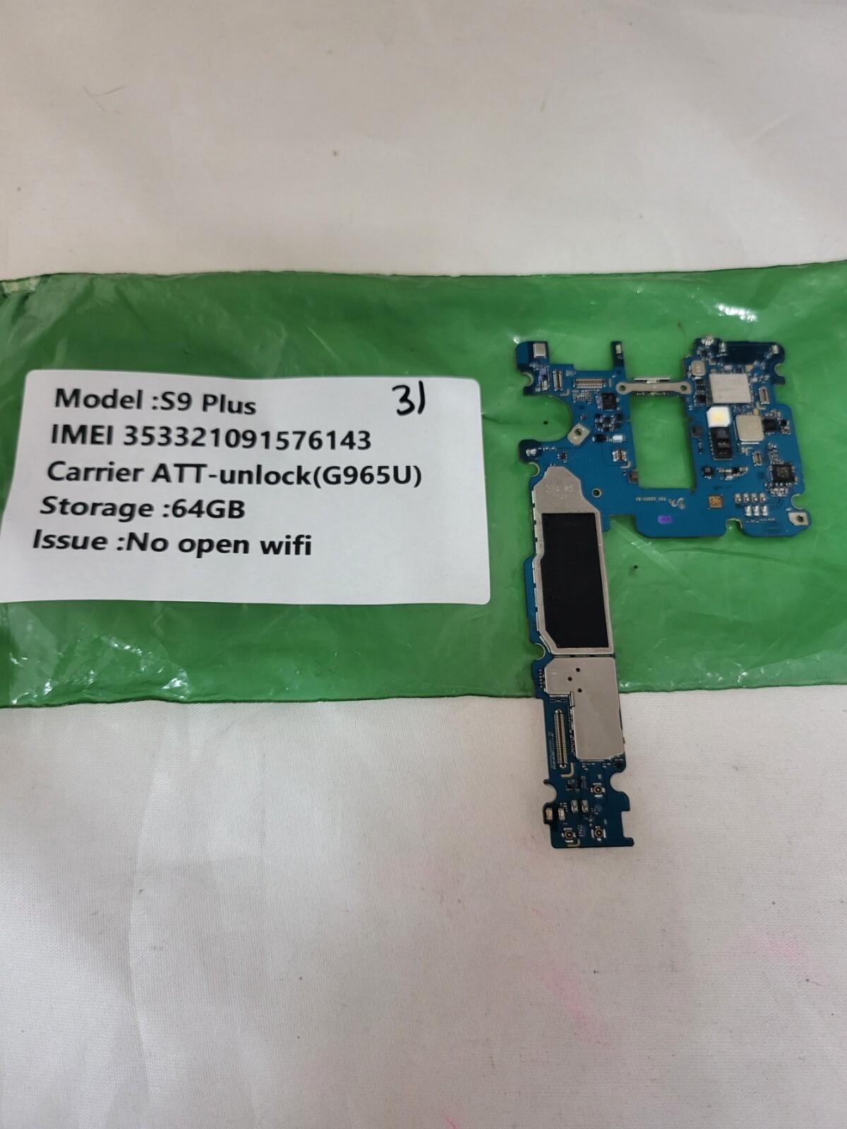 For Samsung Galaxy S9 plus 4G (SM-G965U) Mainboard Motherboard *Read-31