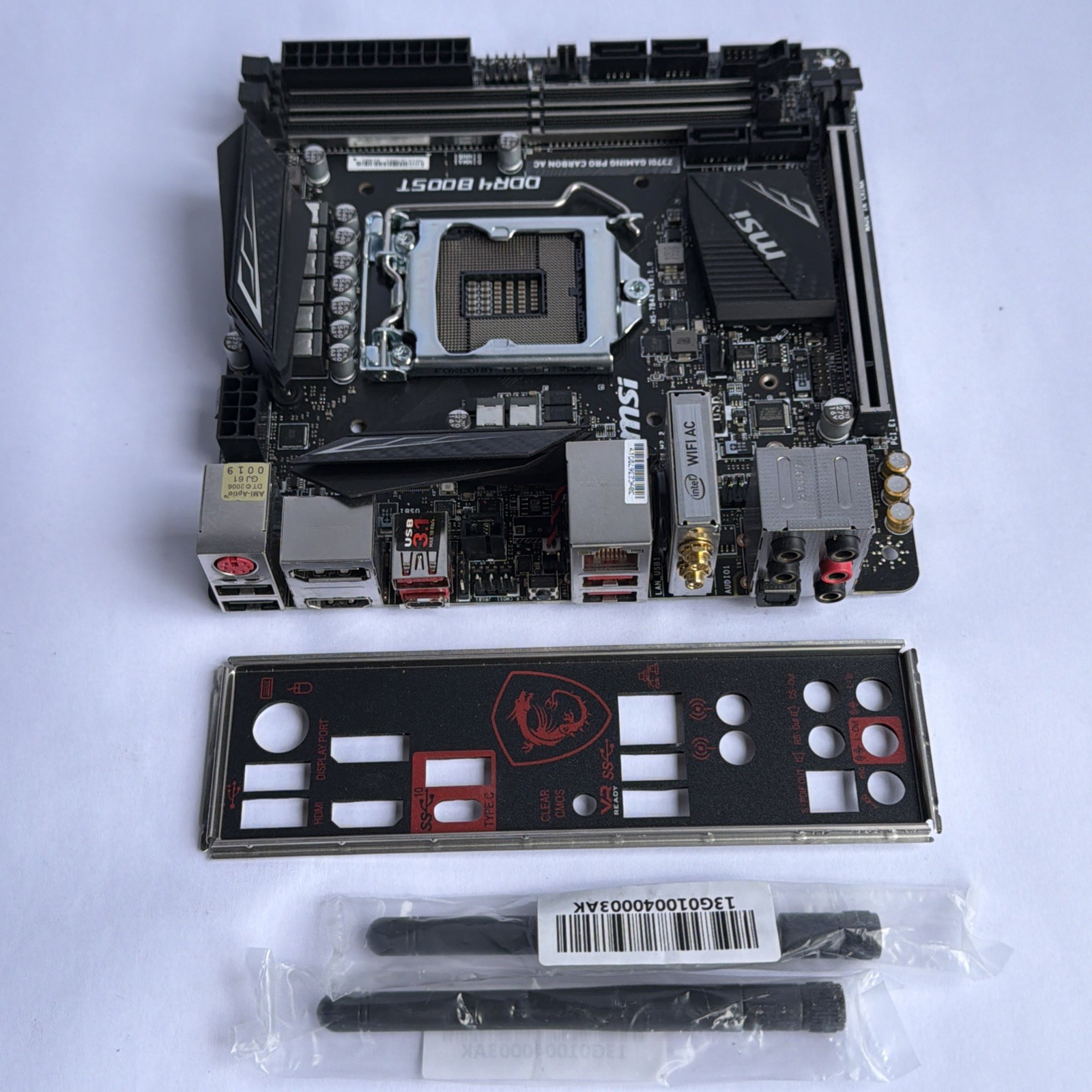 MSI Z370I GAMING PRO CARBON AC Mini ITX WiFi Motherboard LGA1151 DDR4