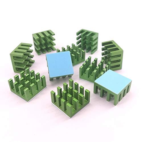 124pcs Heatsink Kit – 9 Sizes Multicolor Aluminum & Copper + Thermal Adhesive Ta