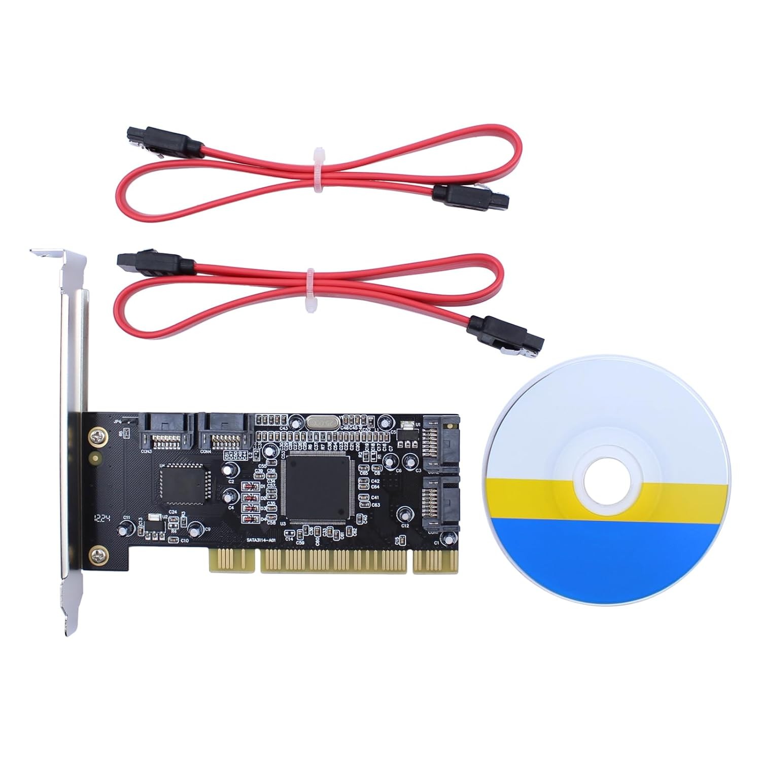 4-Port PCI SATA RAID Controller Card Internal Adapter Port Multiplier
