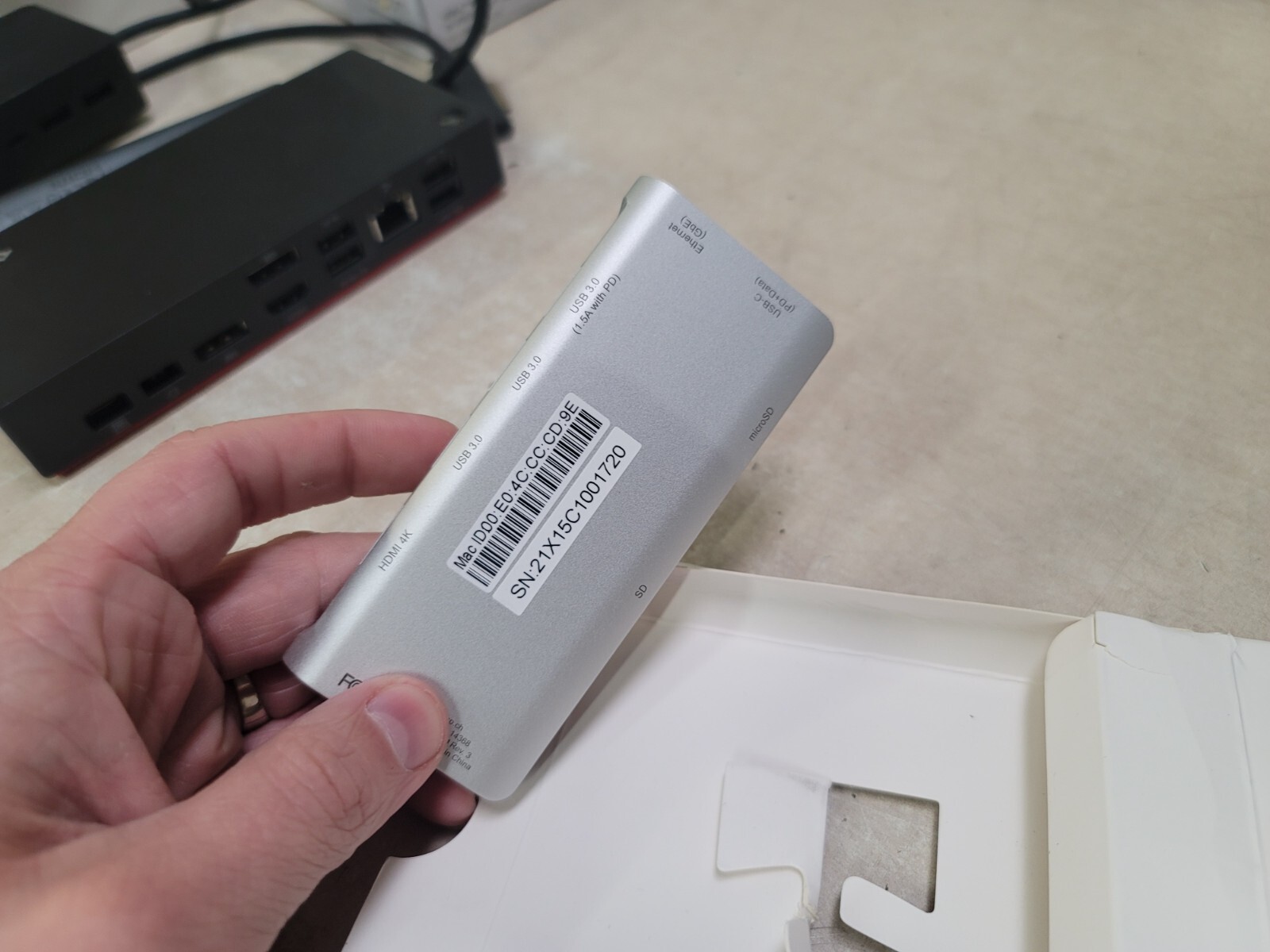 lmp 14368 USB-C MINI DOCK HDMI SILVER NEW CROPMARK