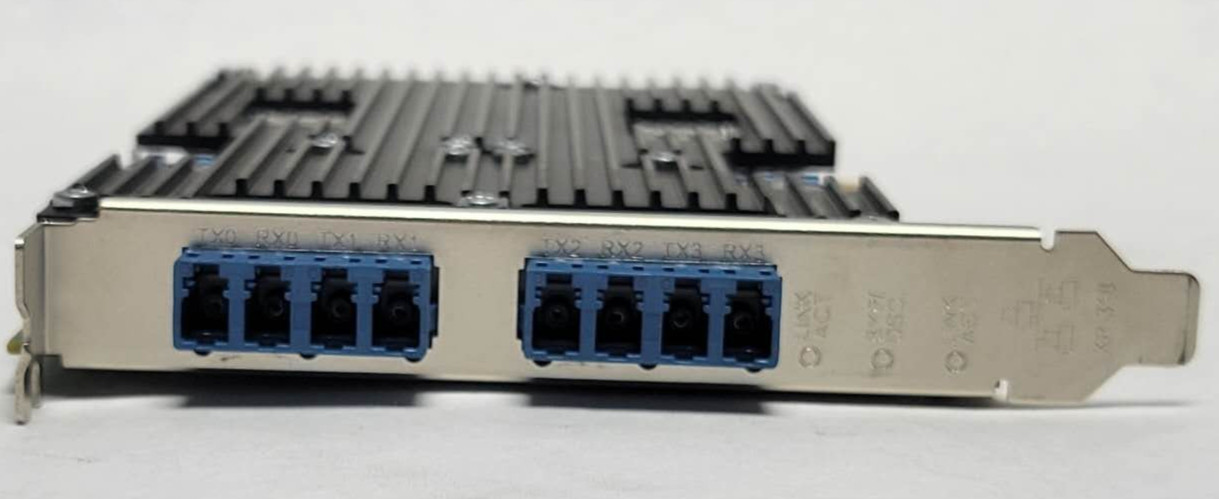SILICOM PE2G4BPFI80-LX-SD-G Quad Port Fiber Gigabit Ethernet PCI Bypass Adapter