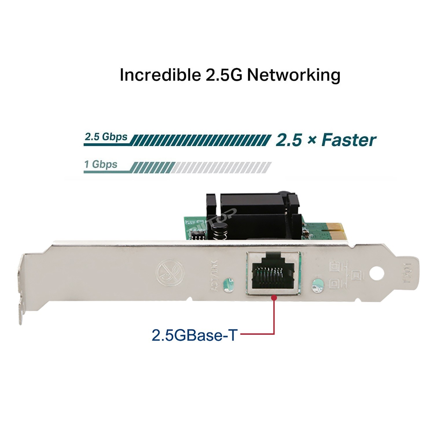 2.5GB PCIe Network Card, PCIe to 2.5 Gigabit Ethernet Network Adapter,Intel i225