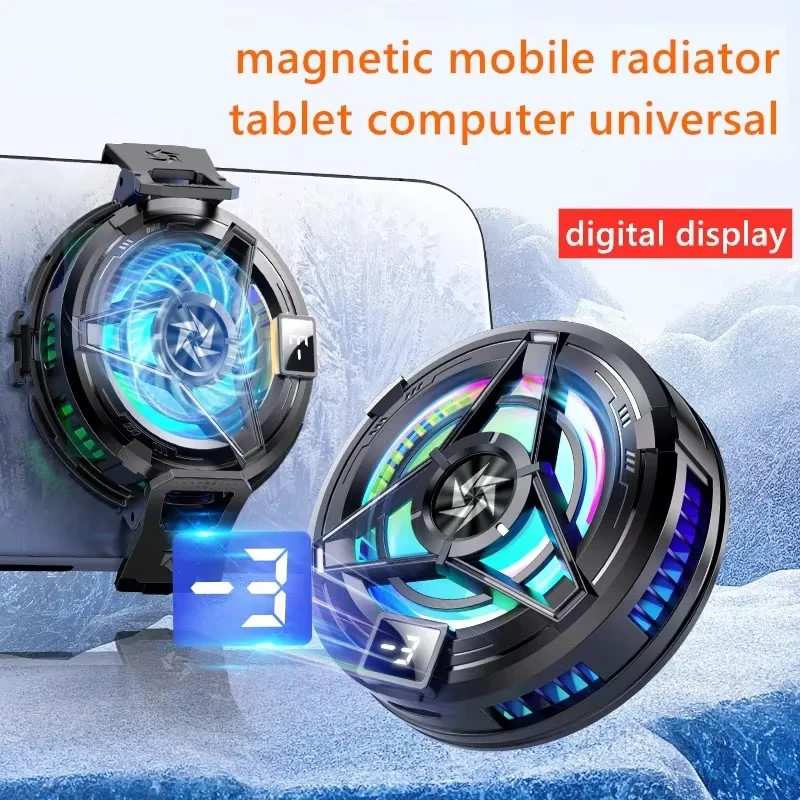 SL17 Magnetic Phone Cooler 2in1 Semiconductor Cooling Fan for iOS Android