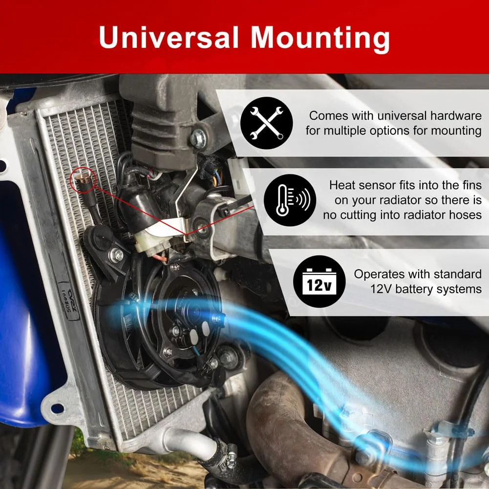 Digital Radiator Fan Kit Universal