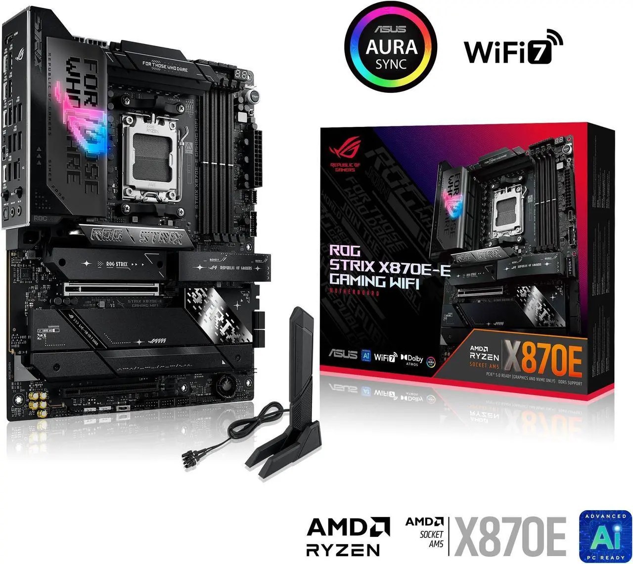 ASUS ROG Strix X870E-E Gaming WiFi AMD AM5 Motherboard 18x2x2