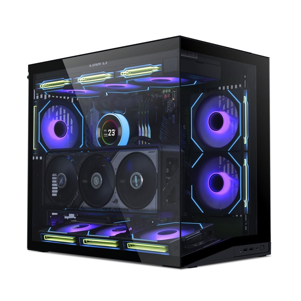 LIAN LI O11D MINI V2 O11DMIV2X Compact ATX Mid-Tower Airflow Computer Case Black