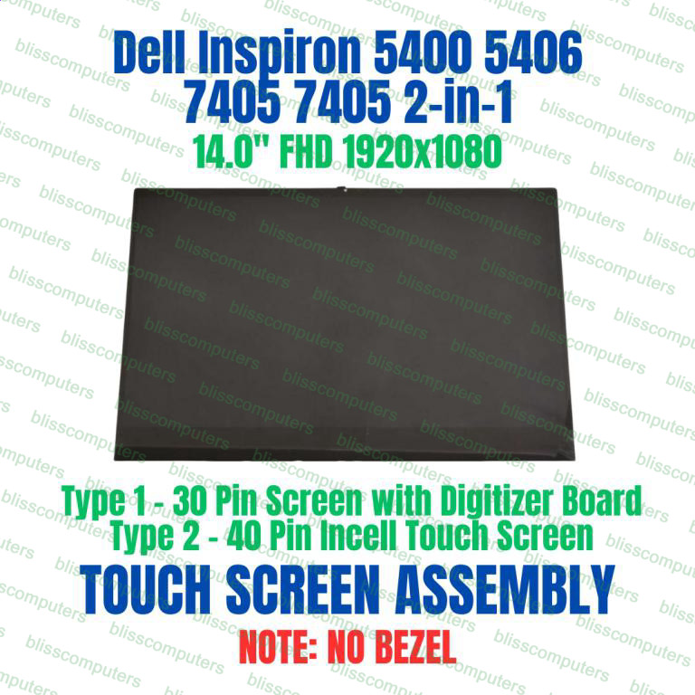 Dell 5400 078mrg nt140whm-a13 14.0″ HD Touch Screen Assembly