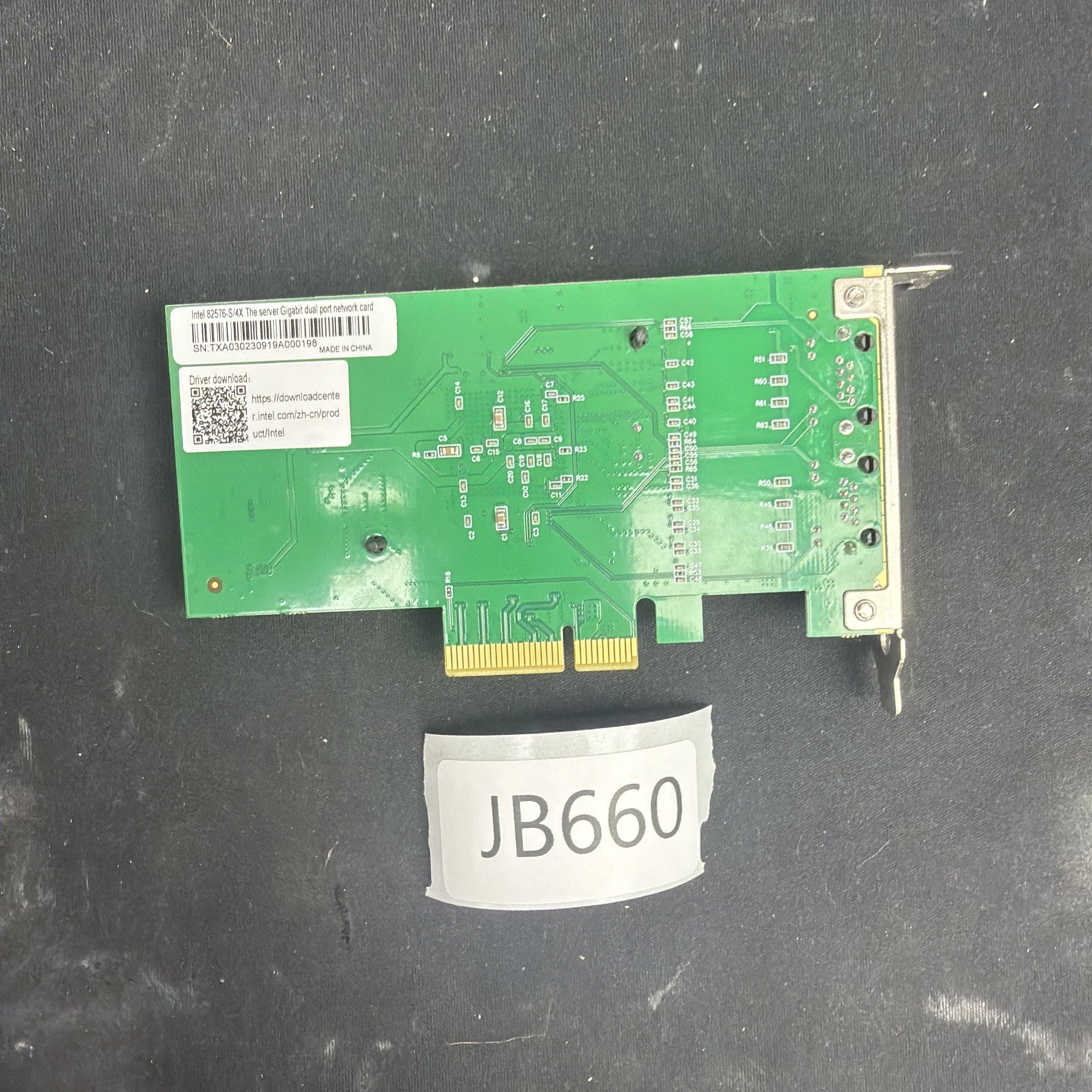 Intel 82576-S/4X Dual Port Gigabit Ethernet PCI-E Server Adapter 1 Giga JB660