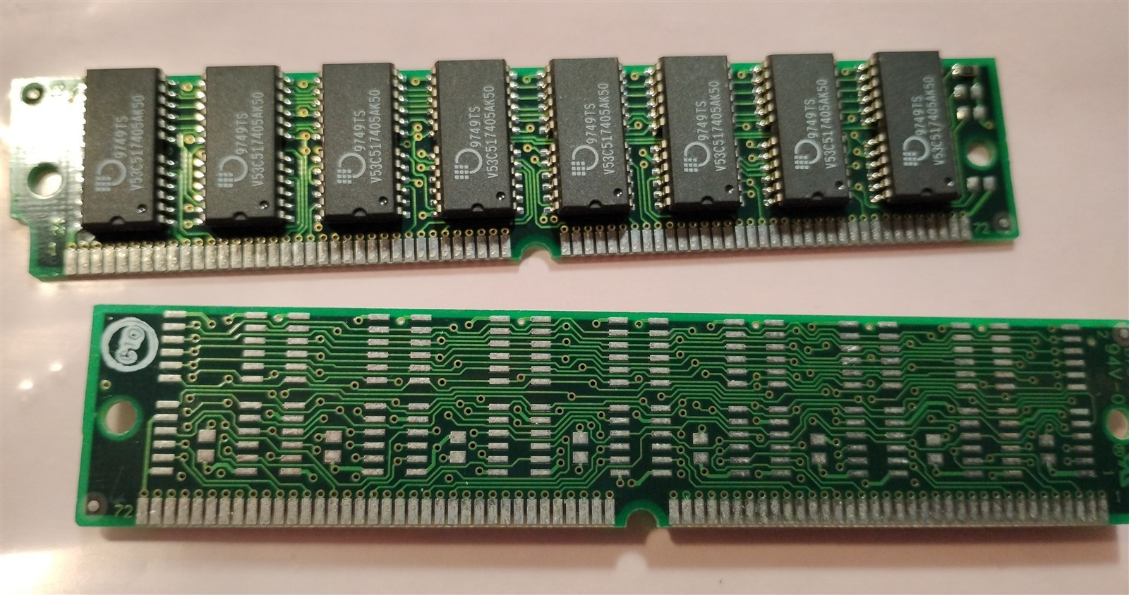 32MB 2x16MB 72-pin Simm EDO 60ns CENTON CPCB-324T MOSEL VITELIC 4Mx32 5V RAM Kit