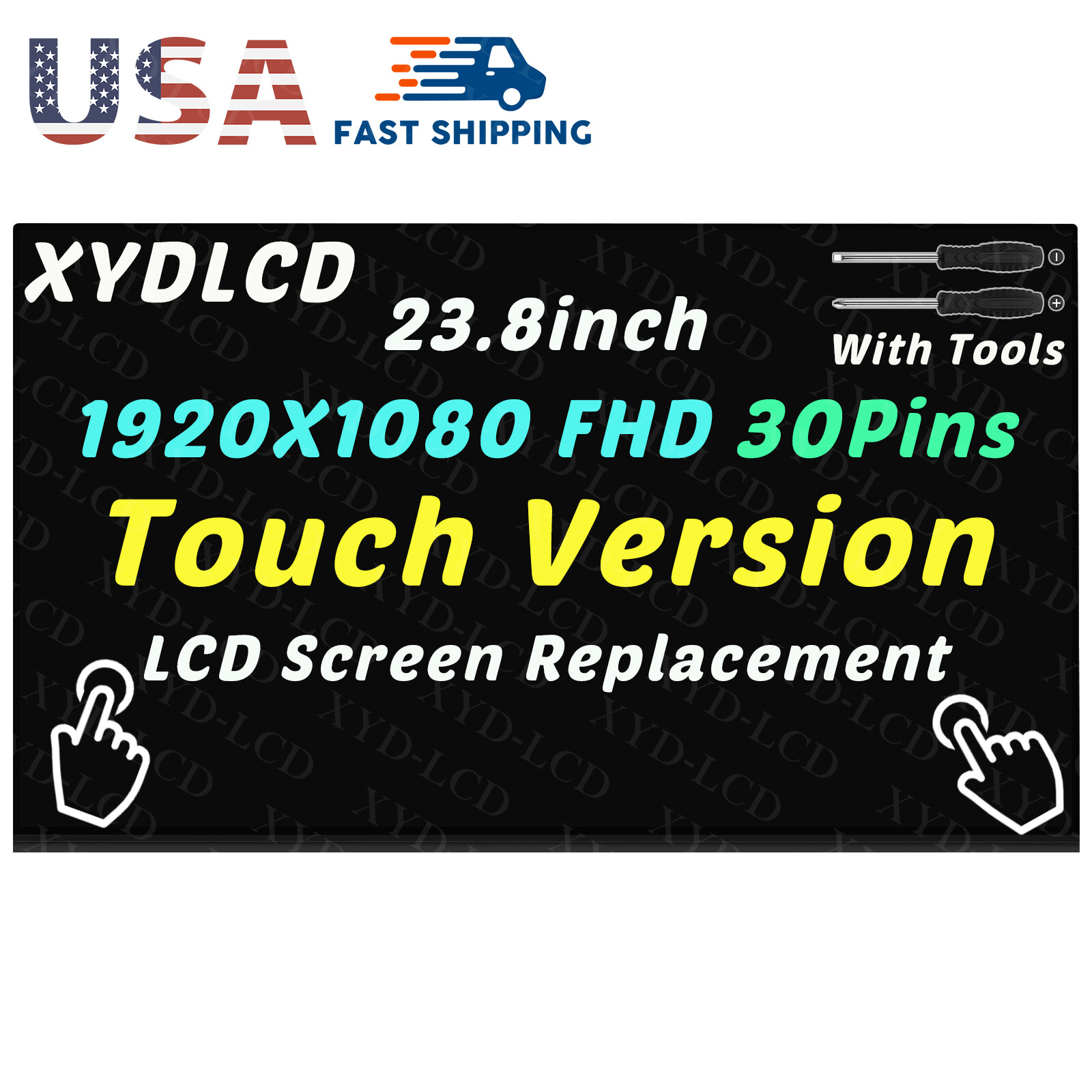23.8 for HP 24-CA2001HK 24-CA0004LA All-in-One LCD TouchScreen Panel Replacement