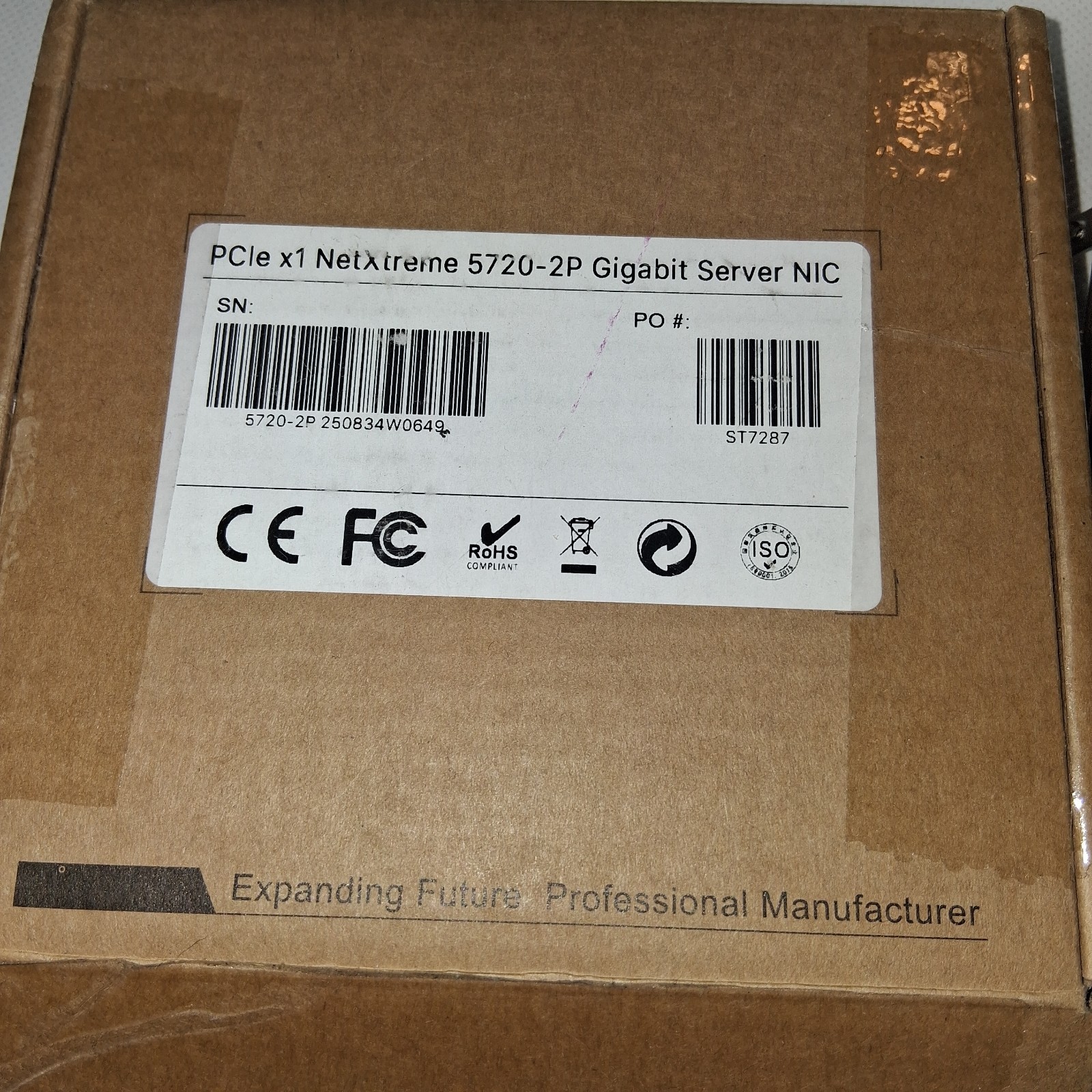 Dual-Port Pcie Gigabit Ethernet Server Adapter with Netxtreme BCM5720-2P