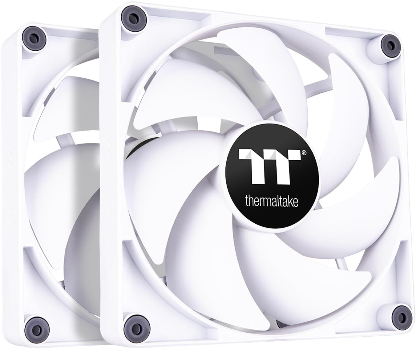 Thermaltake CT120 PC Cooling Fan White (2-Fan Pack)- CL-F151-PL12WT-A – NEW