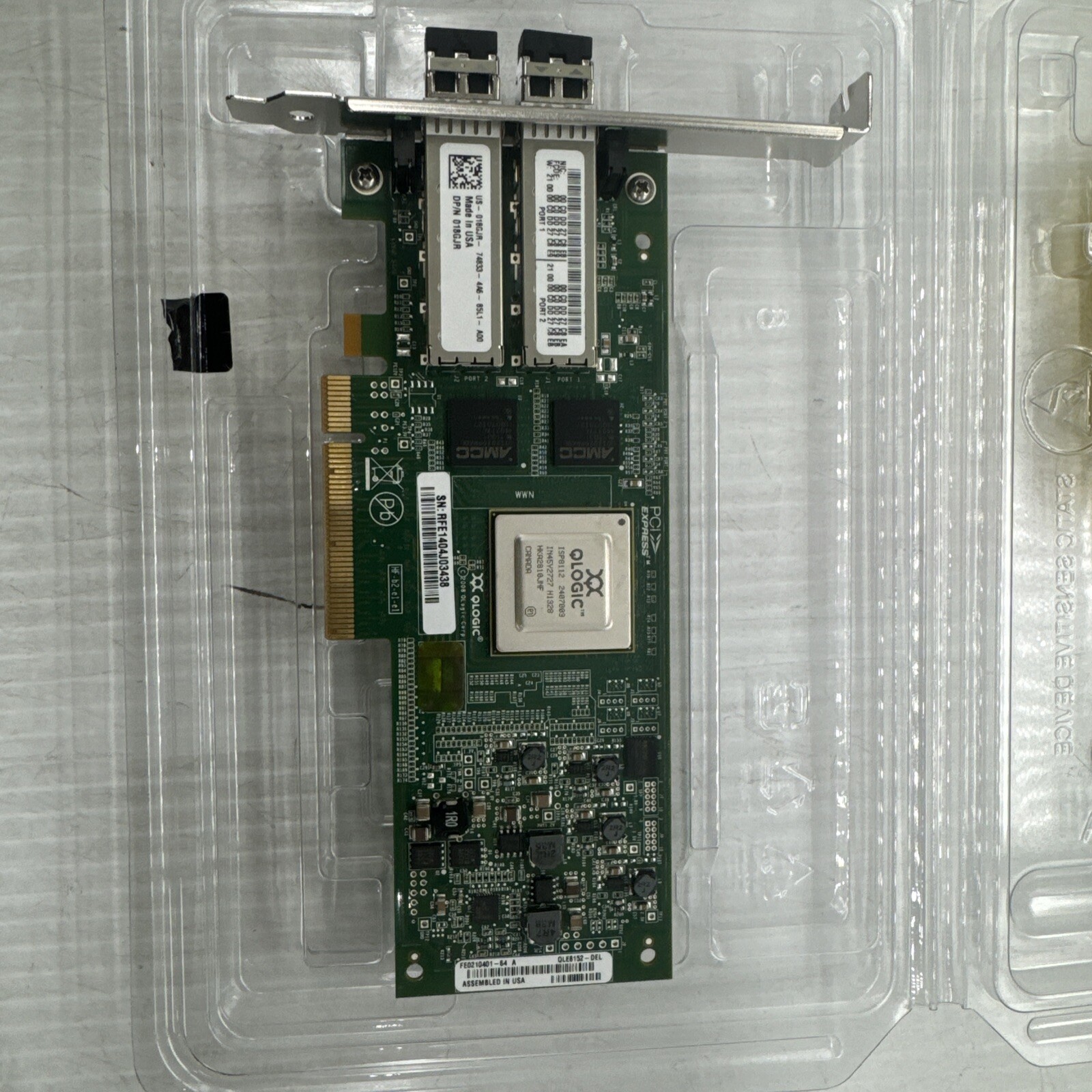 NEW OPEN BOX QLogic QLE8152 Dual Port 10Gb Converged Network Adapter Card