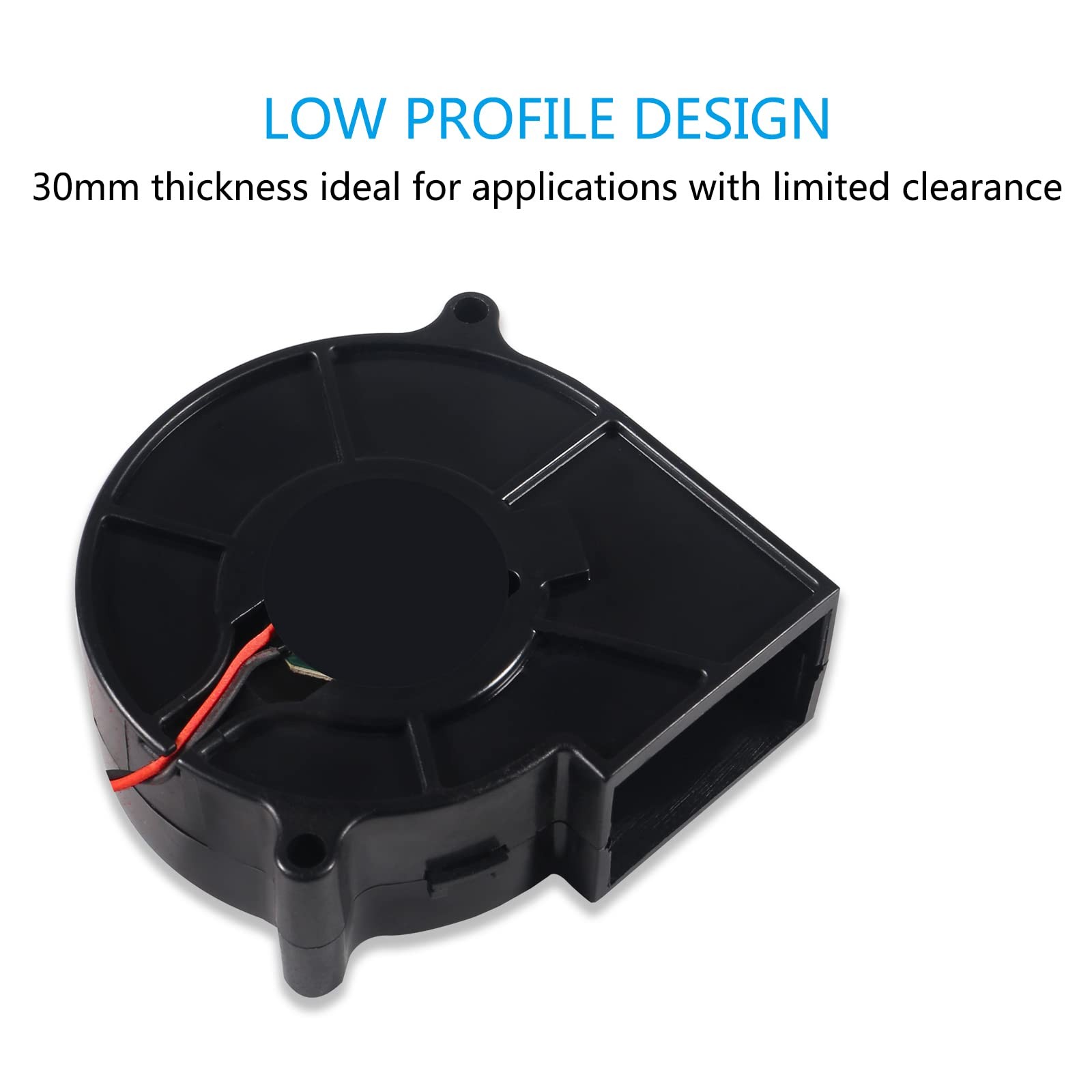 2pcs 7530 Fan 75x30mm Dc 5v 75mm X 30mm Brushless Cooling Fan Replacement Blower