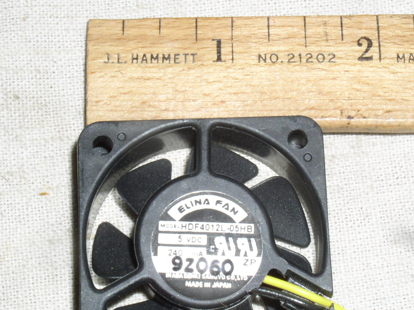 ELINA HDF4012L-05HB 1-9/16 40MM MINI 5V 5 V VOLT HI-SPEED DC BOX FAN BLOWER USA
