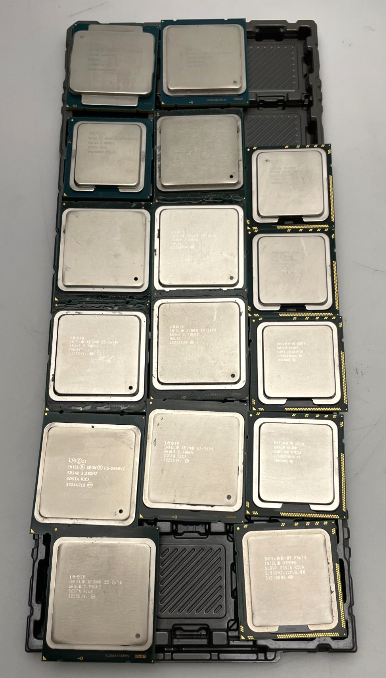 Mixed Lot of 16 Intel Xeon E5 and X5 Processors – See Description!