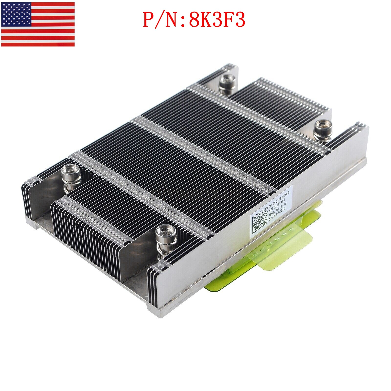 NEW 8K3F3 For DELL PowerEdge R730 R730xd Low Profile CPU GPU Heatsink 1U V3 V4