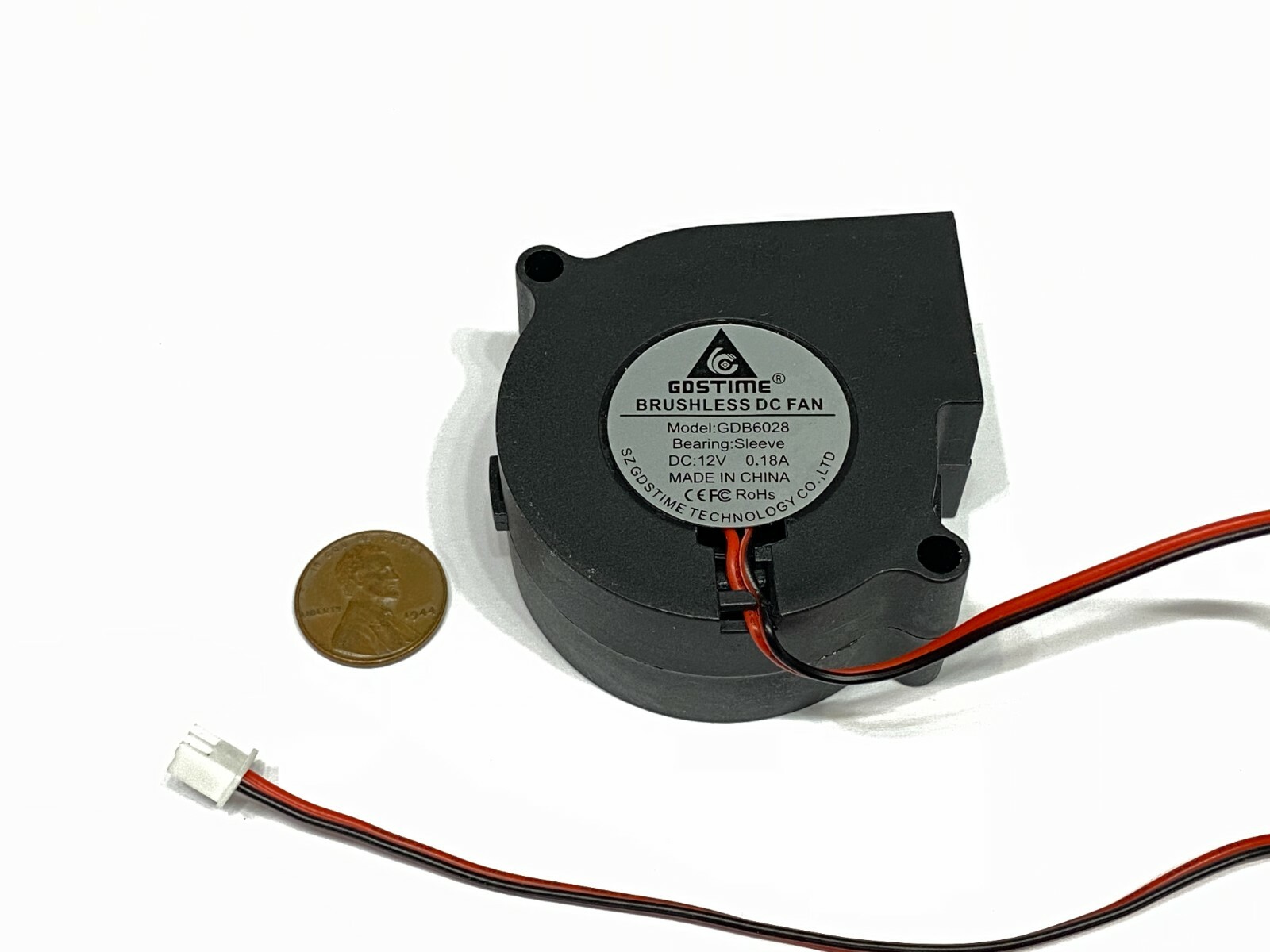 4 Pieces 6028 12V Blower fan Cooling Brushless DC 2pin 60mm x 28mm Computer G36