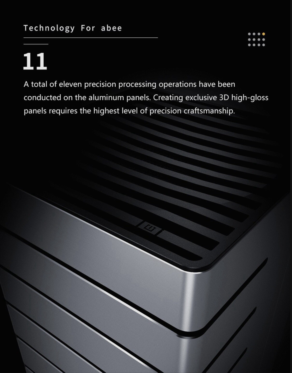 Abee AS Enclosure RS07 Mini-ITX Aluminum Computer Case With Aluminum Frame