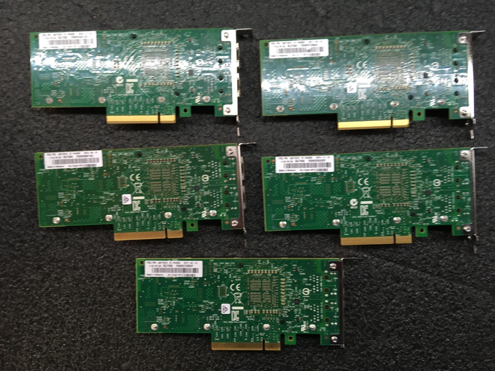 Lot of 5 IBM 49Y7972 Dual Port 10Gb Network Adapter