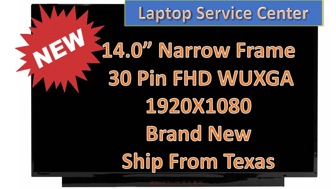 New BOE P/N NV140FHM-N48 FHD WUXGA IPS LCD LED Narrow Screen